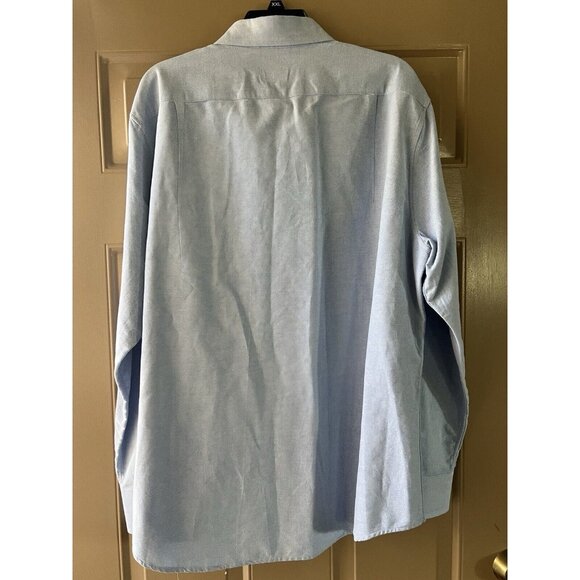 IZOD Mens Size XL Slim Dress Shirt Cotton Woven Button Up Long Sleeve - Picture 5 of 10